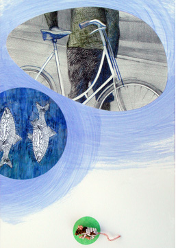 Ilustracción para La bicicleta de Sumji de Amoz Oz Editorial Siruela